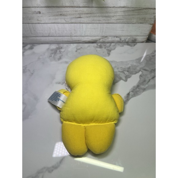 Vintage Playskool Baby Rattle Plush Doll Lovey‎ 6" 1978 Girl Yellow Duck - Picture 3 of 7